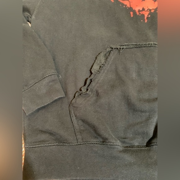 The Shape Of My Heart More Self Drive Distressed Slashed Sweatshirt - Picture 2 of 6